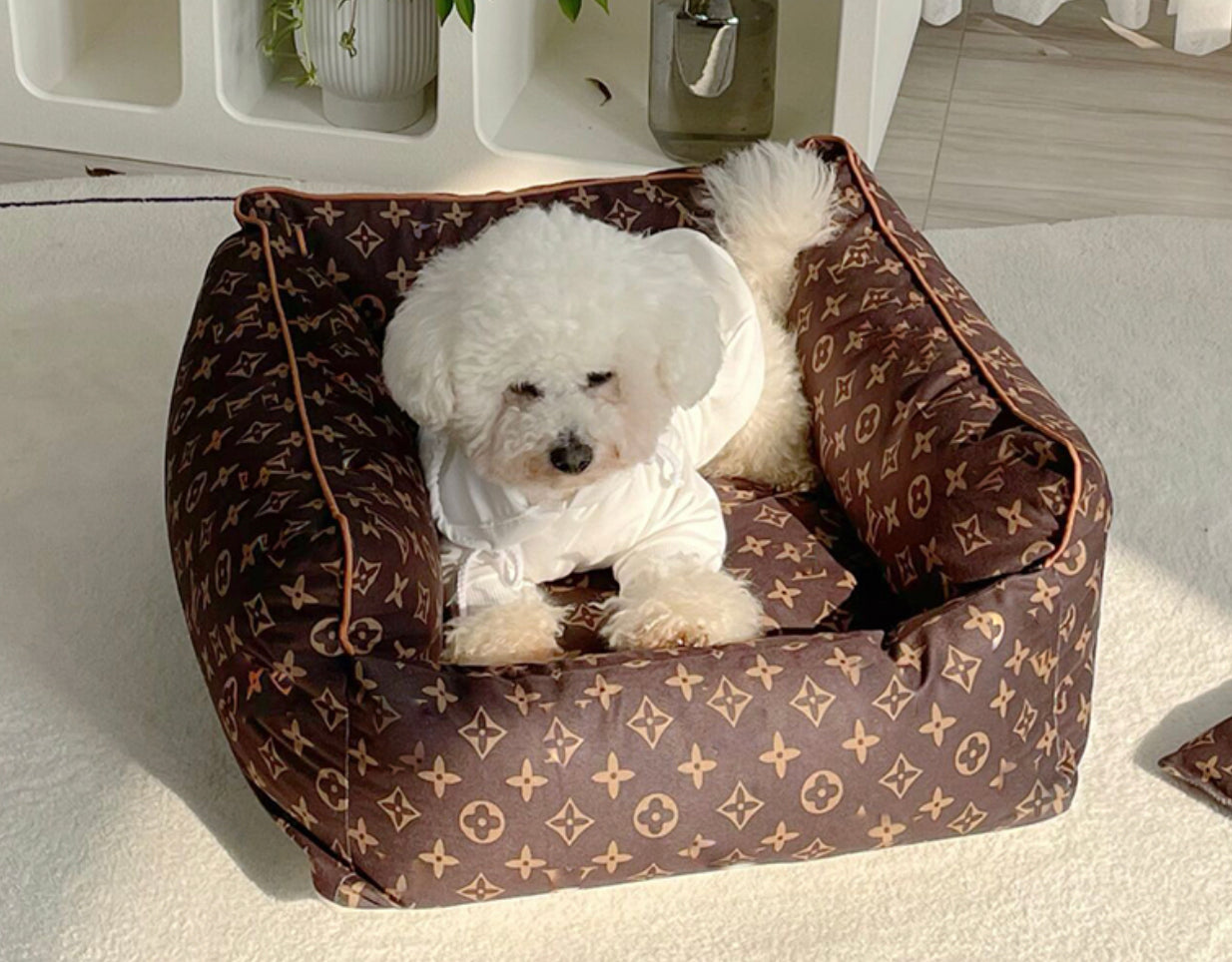 Louis vuitton hot sale dog bed