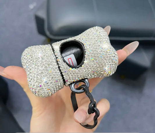 Rhinestone Poop Bag Dispenser