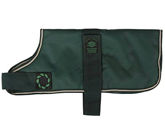 Outhwaites Bottle Green Padded Dog Coat 24”