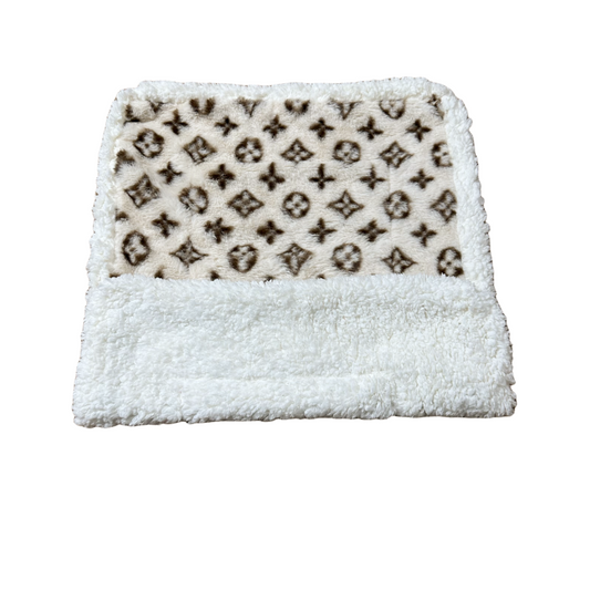 Faux Sherpa Dog Mat - Cream