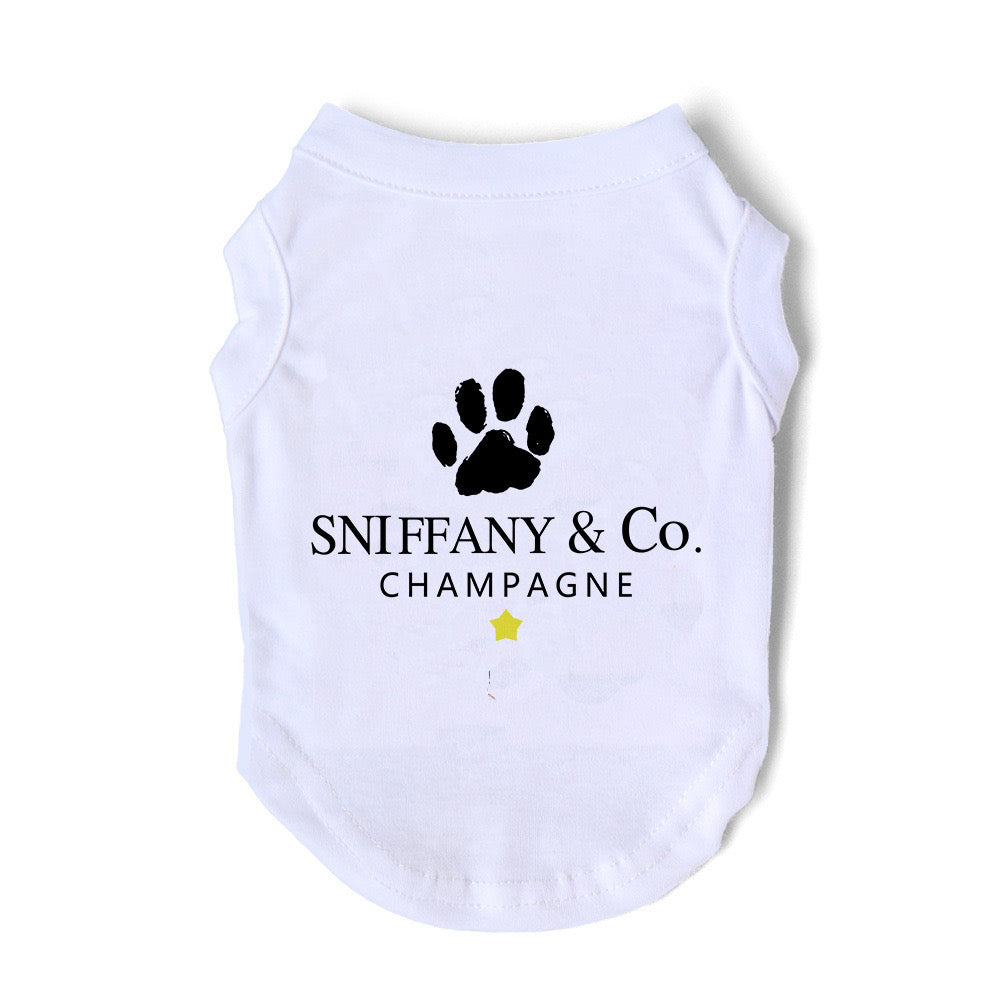 Sniffany & Co Dog Top - Black/White