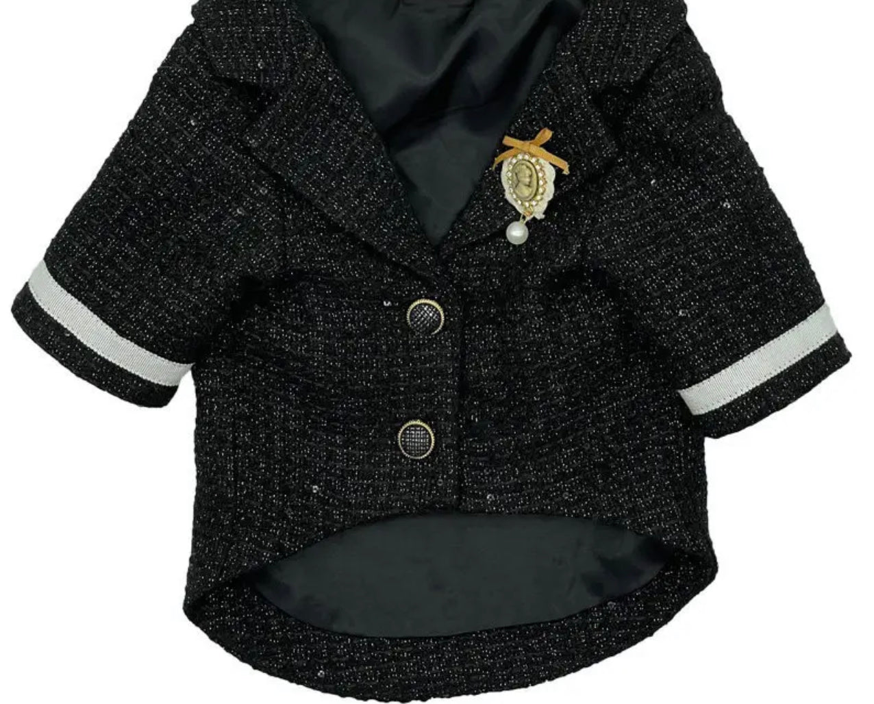 Tweed Gentleman Jacket - Black